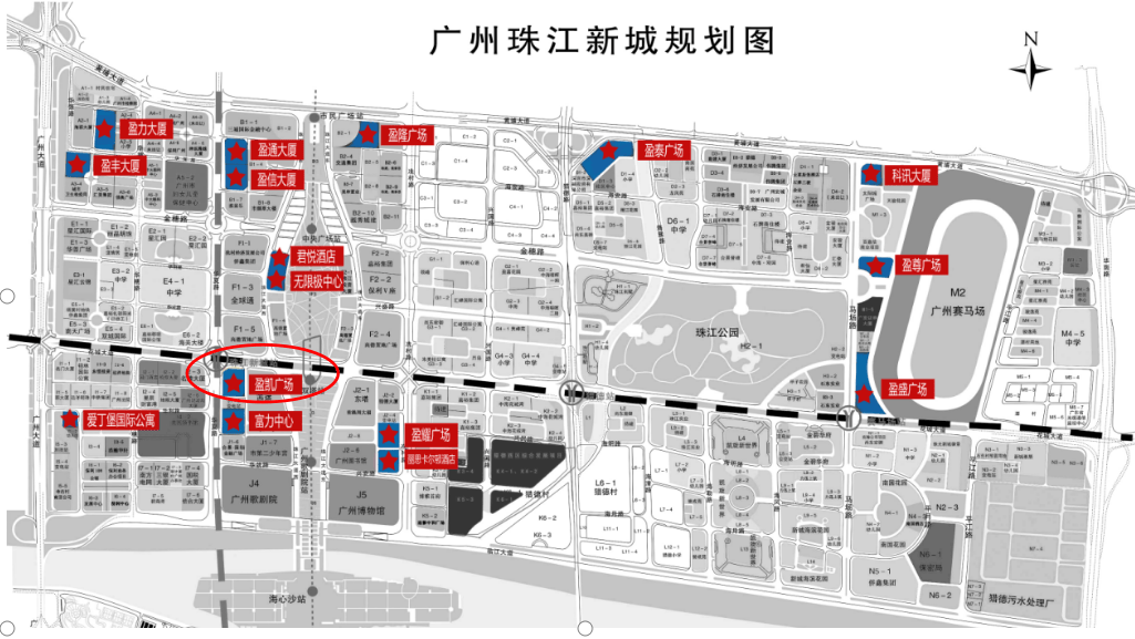 场平面图 富力盈凯广场物业服务处尊龙凯时APP广州天河富力盈凯广(图3)